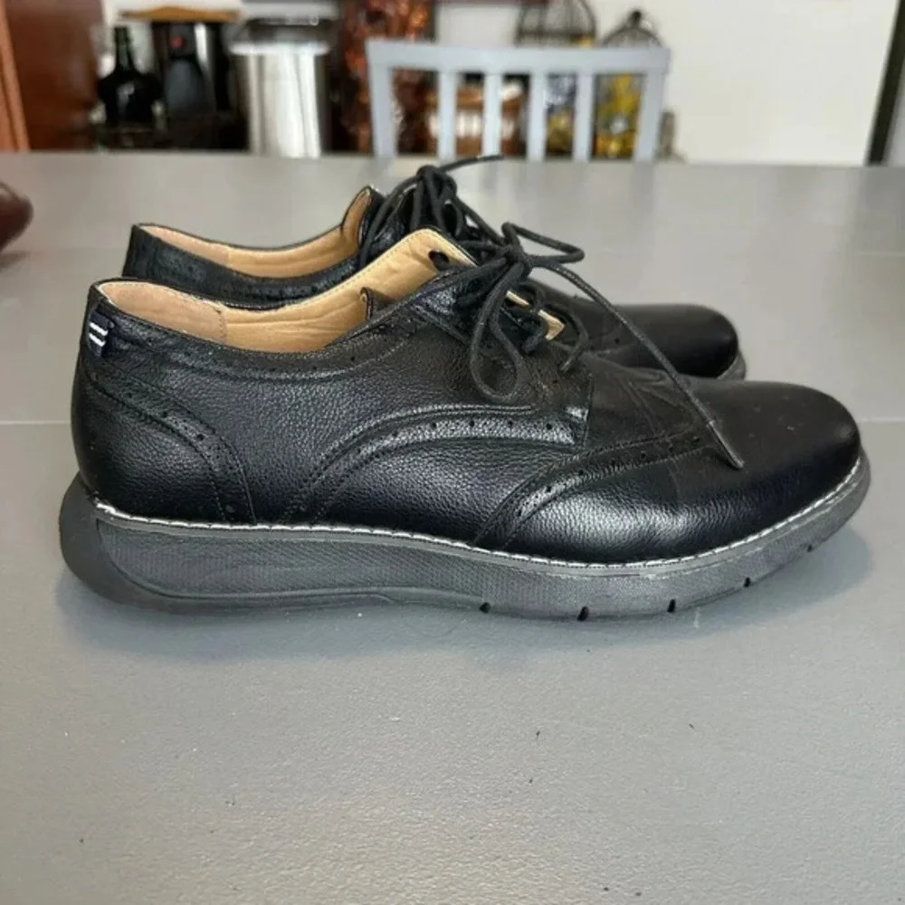 Nautica Men's Shoes Wing Tip Warren‎ Oxford Lace-up  Lightweight Black Size 9.5
